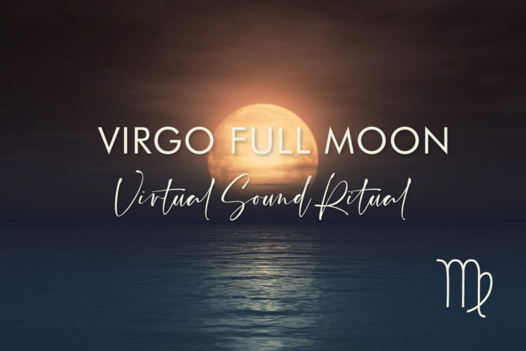 Angela of GlassWing holding a Himalayan bowl in forest